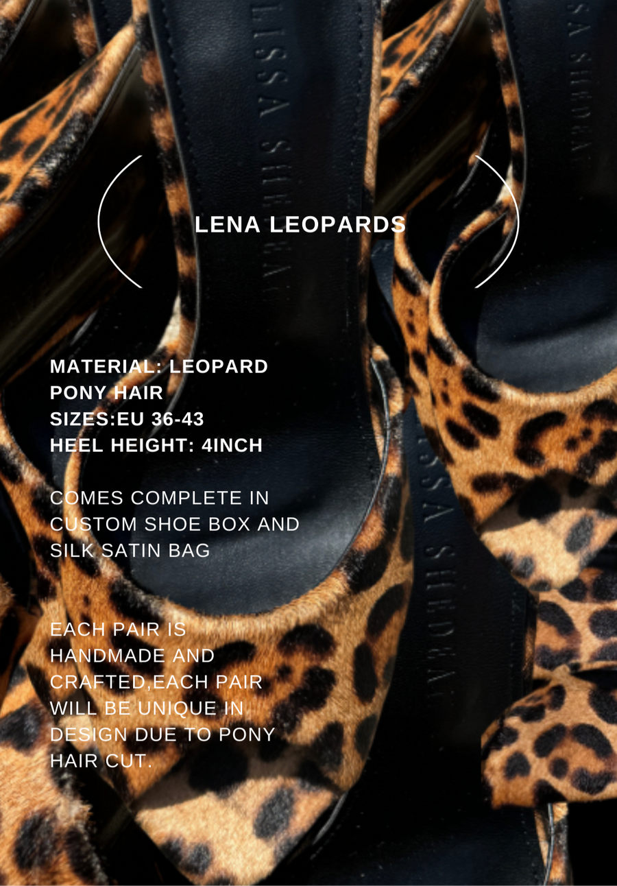 Leopard pony hair mules shop