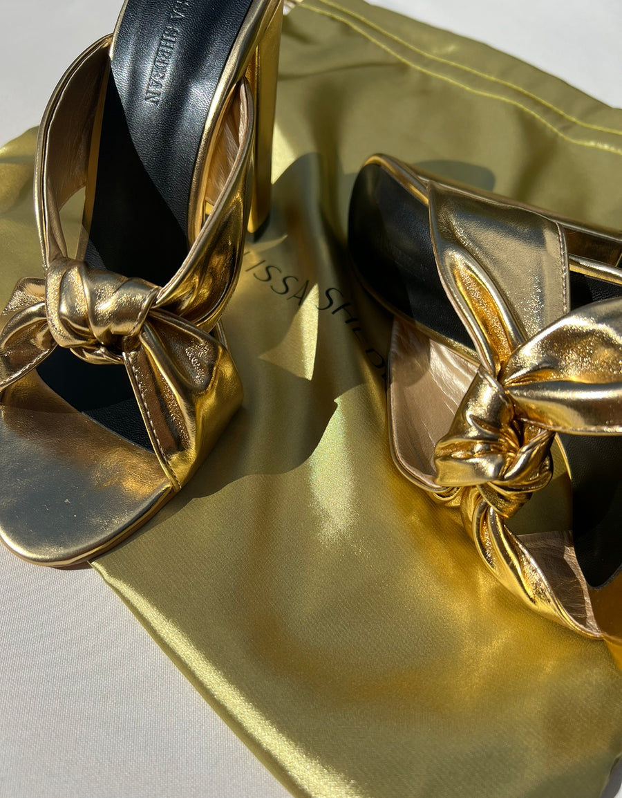 Gold Mules Womens'