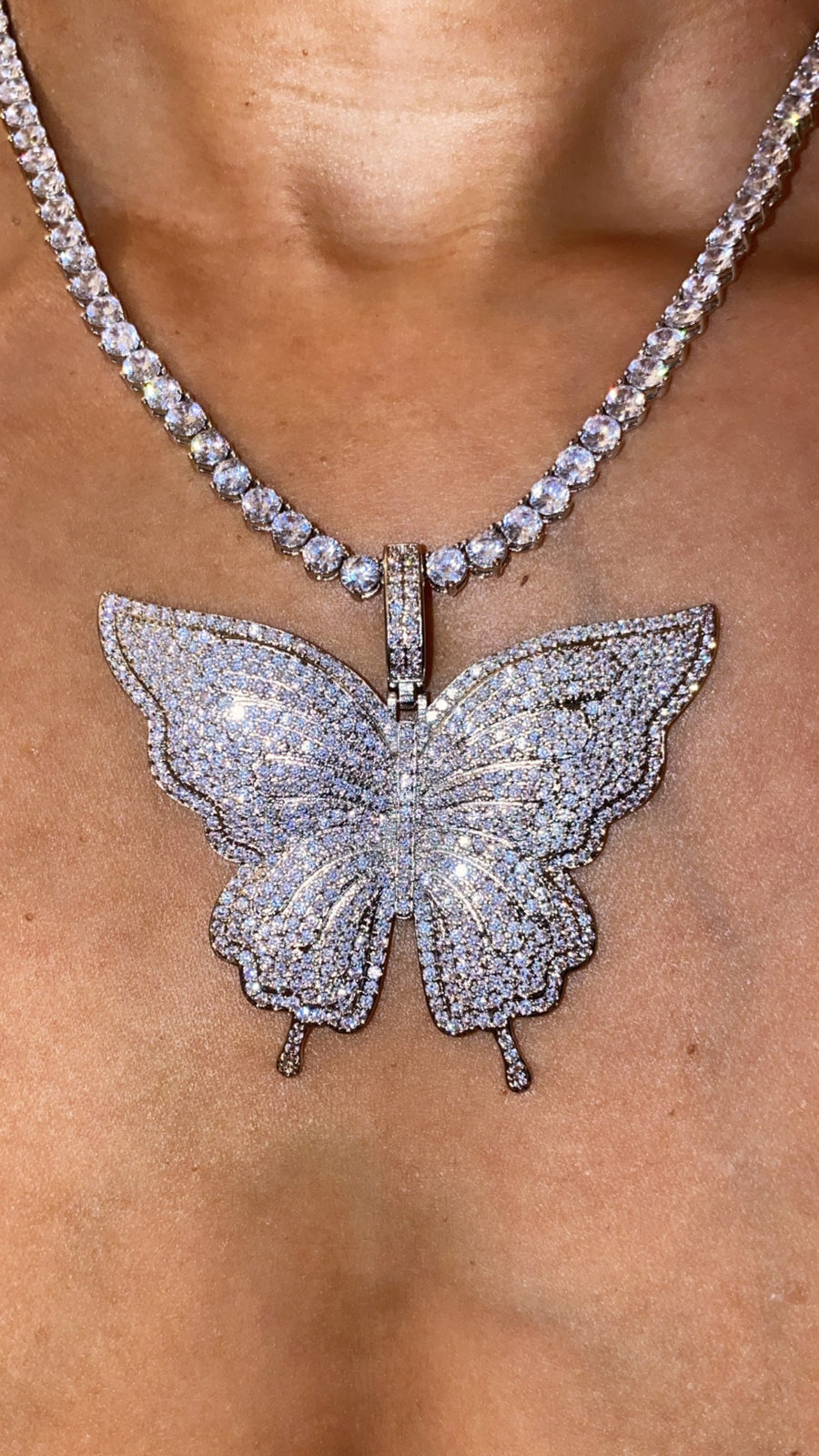 Diamond Hope Butterfly Set - Shedean Jewelz