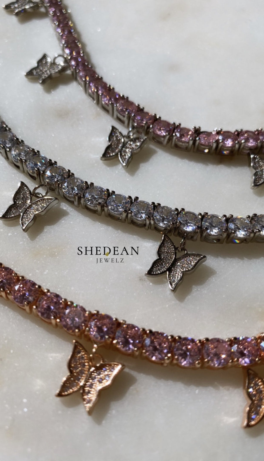 Mini Flutter Necklace - Shedean Jewelz