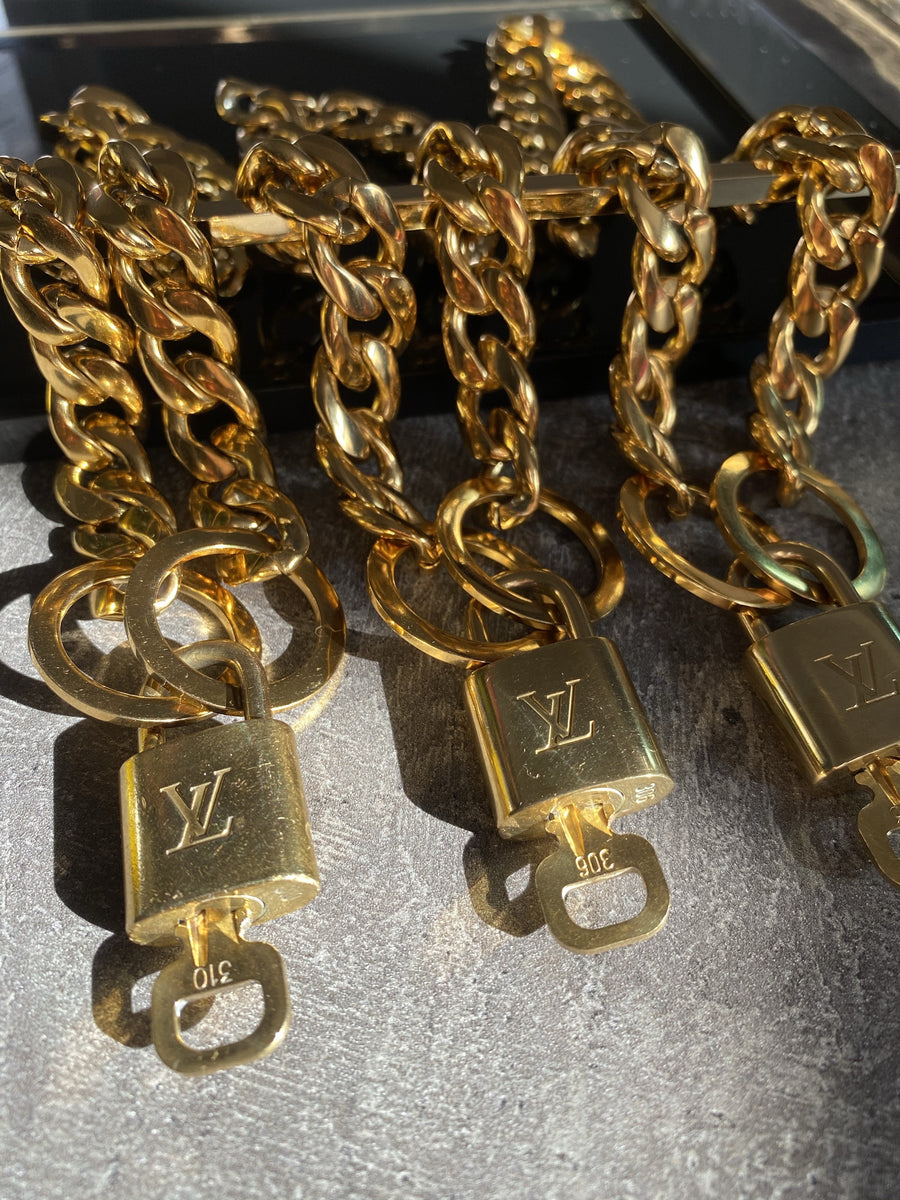 Vintage Louis Vuitton Lock Necklace