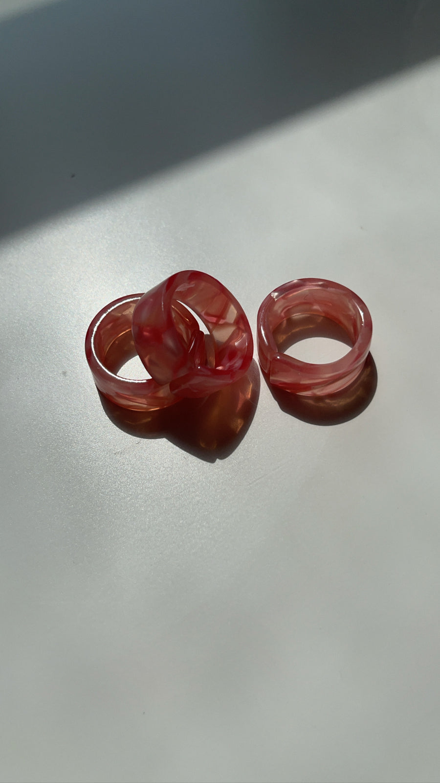 Strawberry swirl Rings