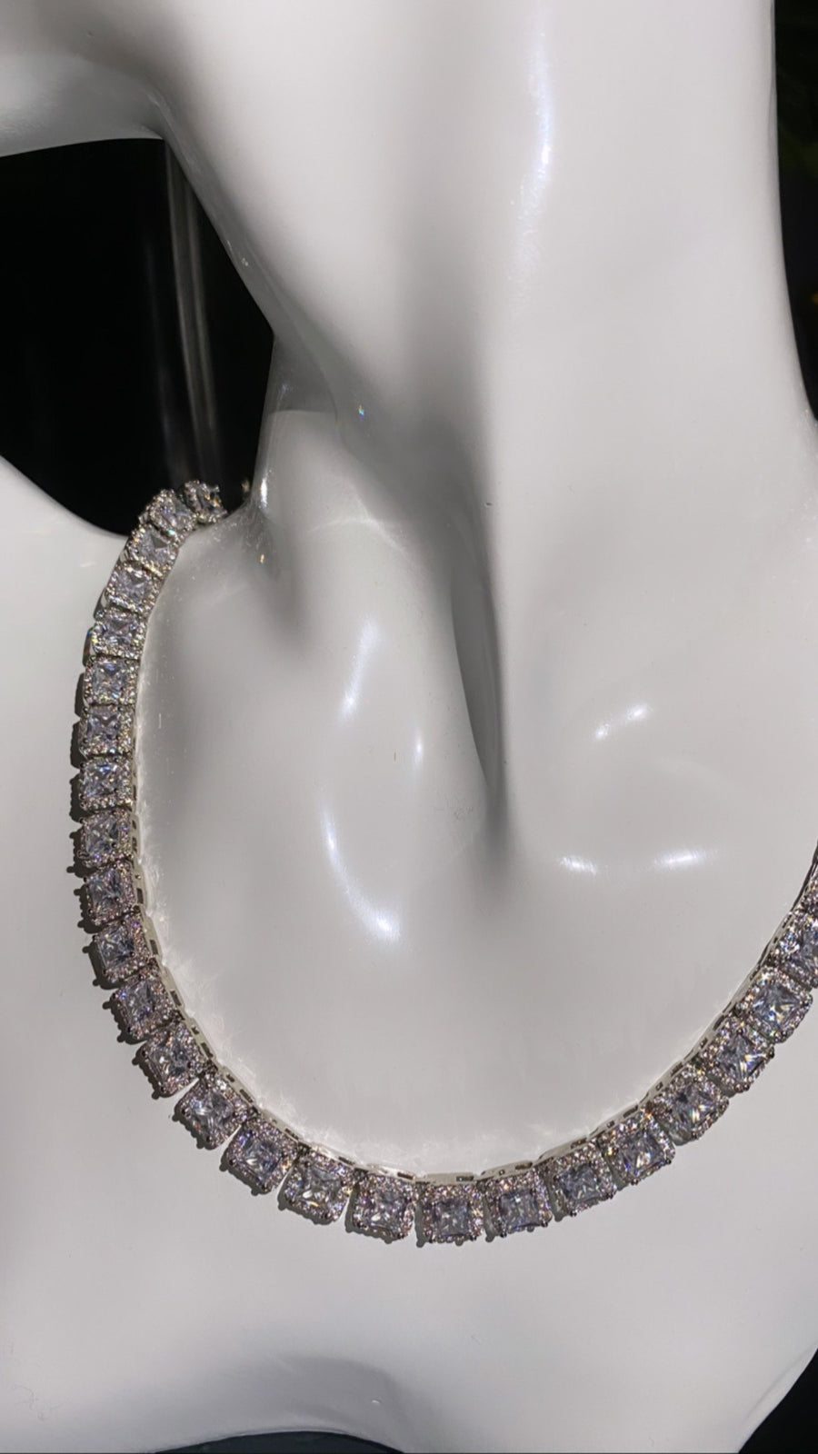 Icey Square Necklace - Shedean Jewelz