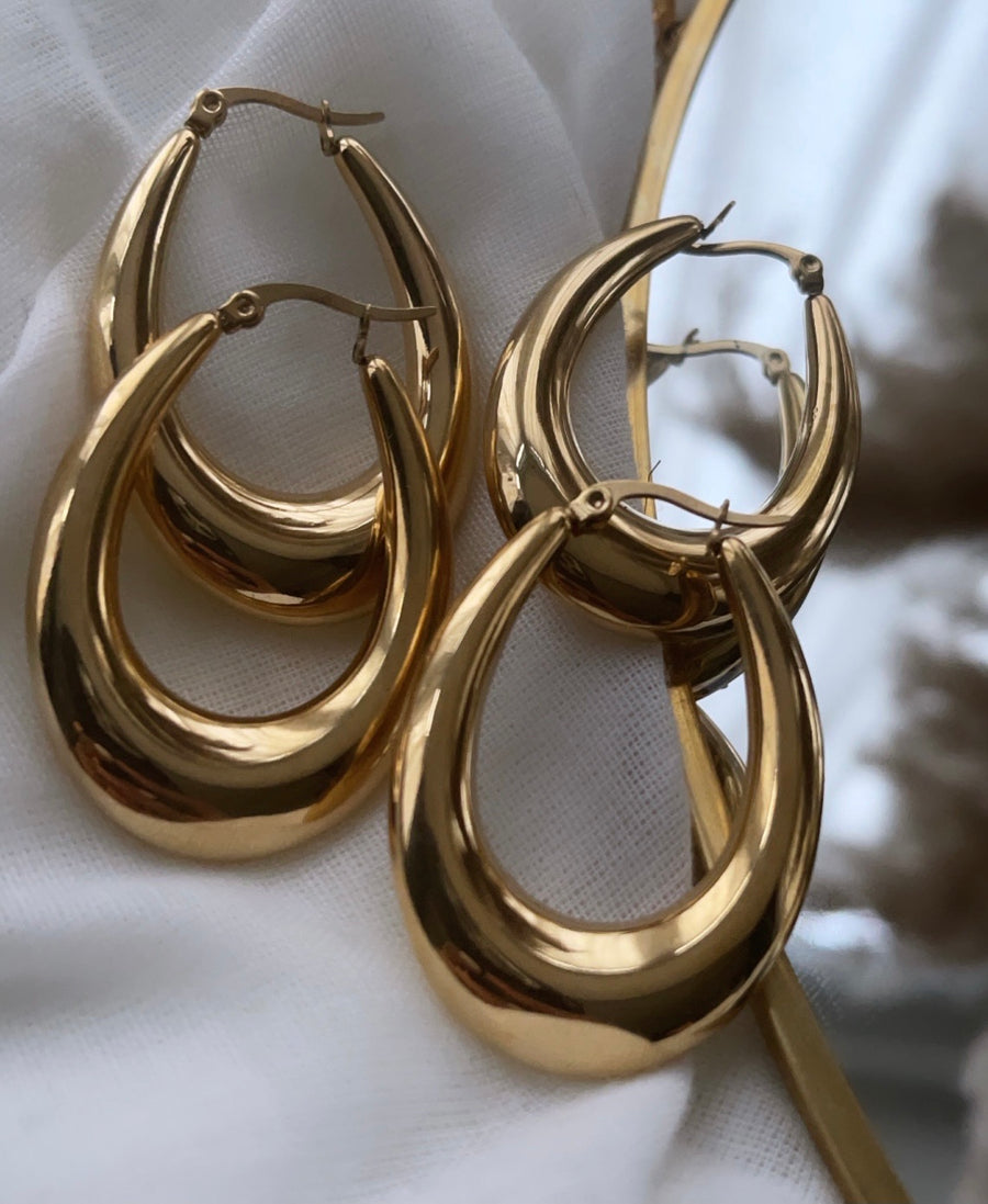 Vintage Oval Earrings